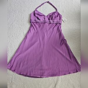 Davids Bridal Bridesmaid Dress Chiffon Purple Size 20 Made Of Polyester
